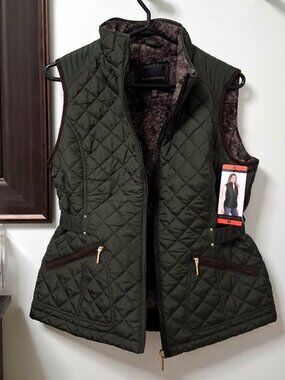 Gift for Her Weatherproof Women's Quilted Puffer Vest w/ Ultra Soft Plush Lining